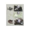 Elastics Plaiting Black, Brown And White-502