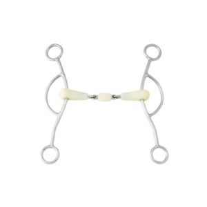 Bit happy mouth double jointed, round sliding gag -566